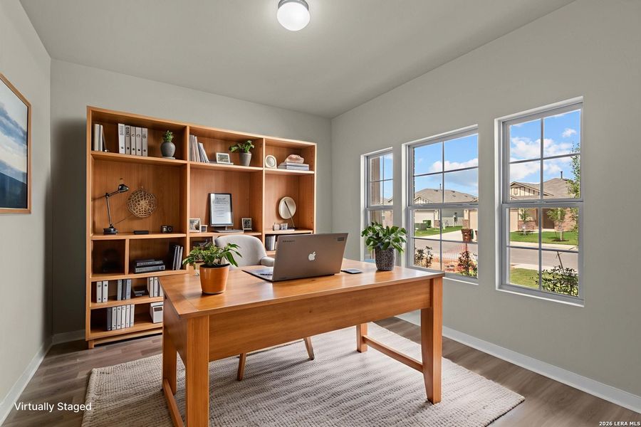 Furnished interior view inside a new home in Vista Gardens, San Antonio (Image 6).