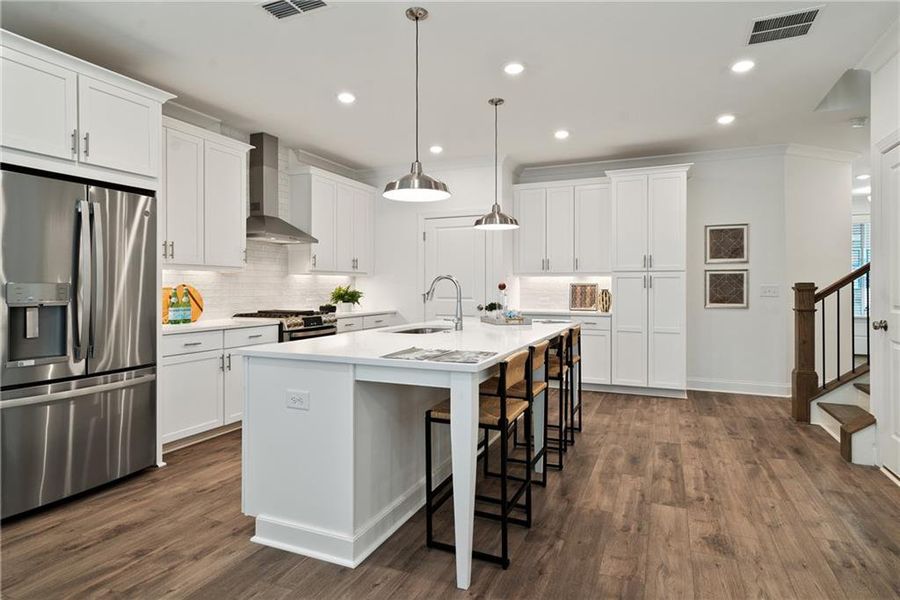 Furnished interior view inside a new home in Evanshire Townhomes, Duluth (Image 3).