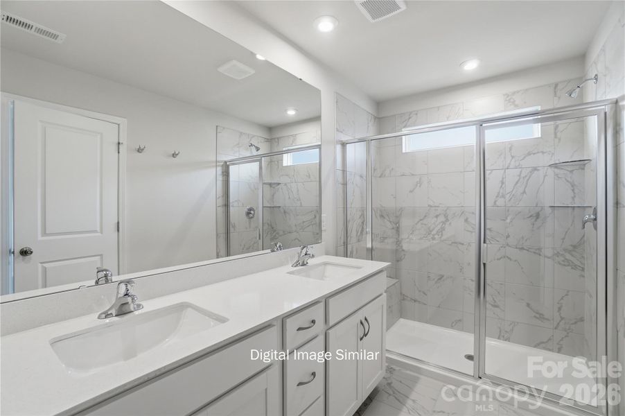 Furnished interior view inside a new home in Bailey Run, Charlotte (Image 8).