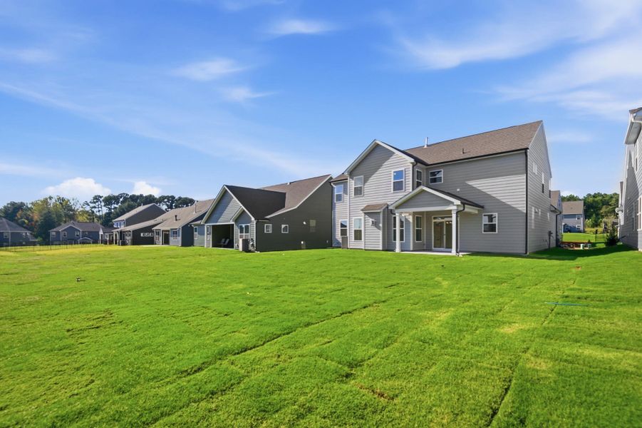 Exterior details and patio area of a home in Carrington, Stanley (Image 19).