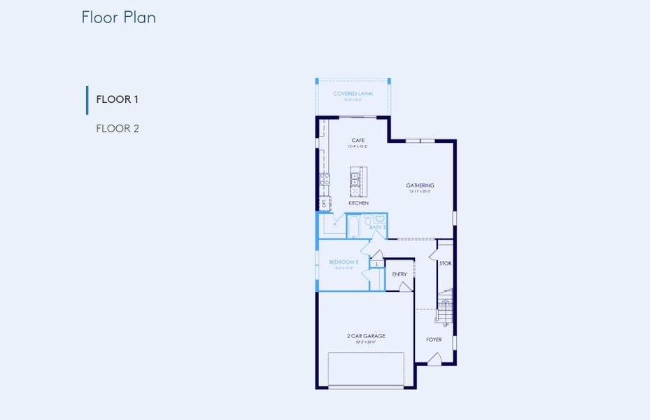 2D floor plan layout of this home in Twisted Oaks, Wildwood, FL (Image 4).
