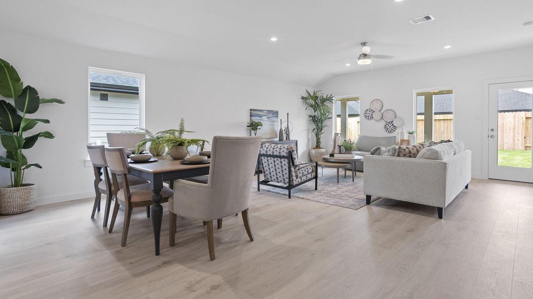 Furnished interior view inside a new home in Tamarron, Fulshear (Image 8).
