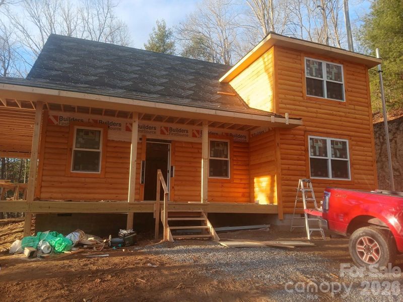 In-progress construction of a new home in , Clyde, NC (Image 3).