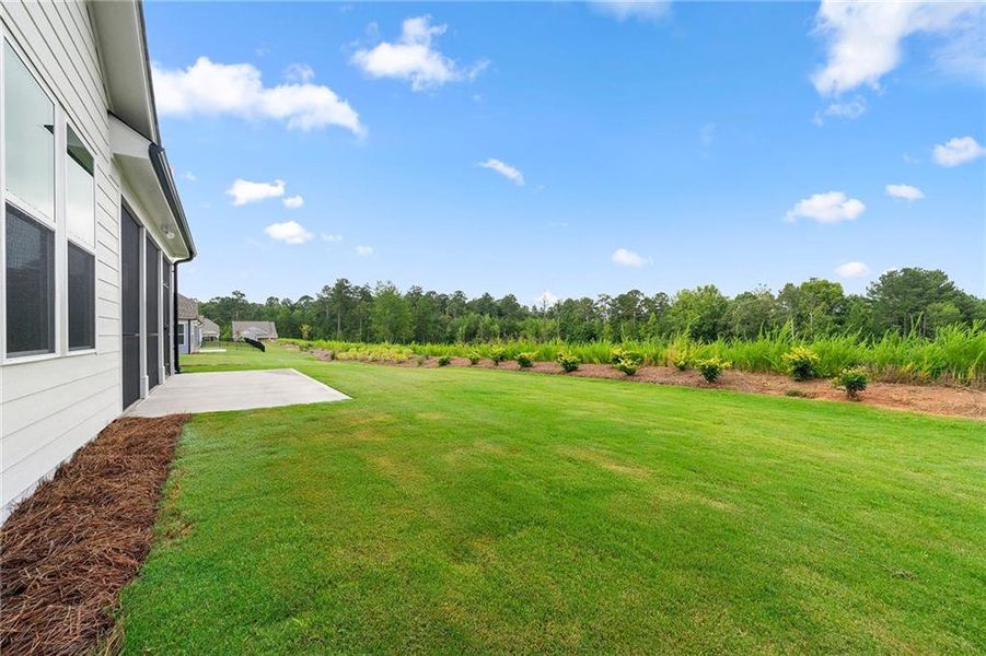 Exterior details and patio area of a home in Cresswind Georgia at Twin Lakes, Hoschton (Image 2). Exterior details and patio area of a home in Cresswind Georgia at Twin Lakes, Hoschton (Image 2).