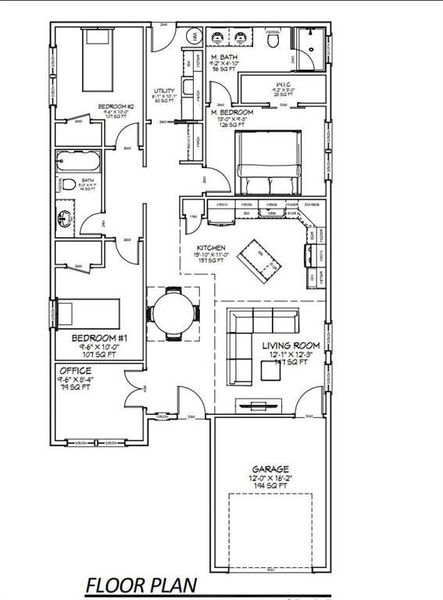 2D floor plan layout of this home in , Mabank, TX (Image 4).