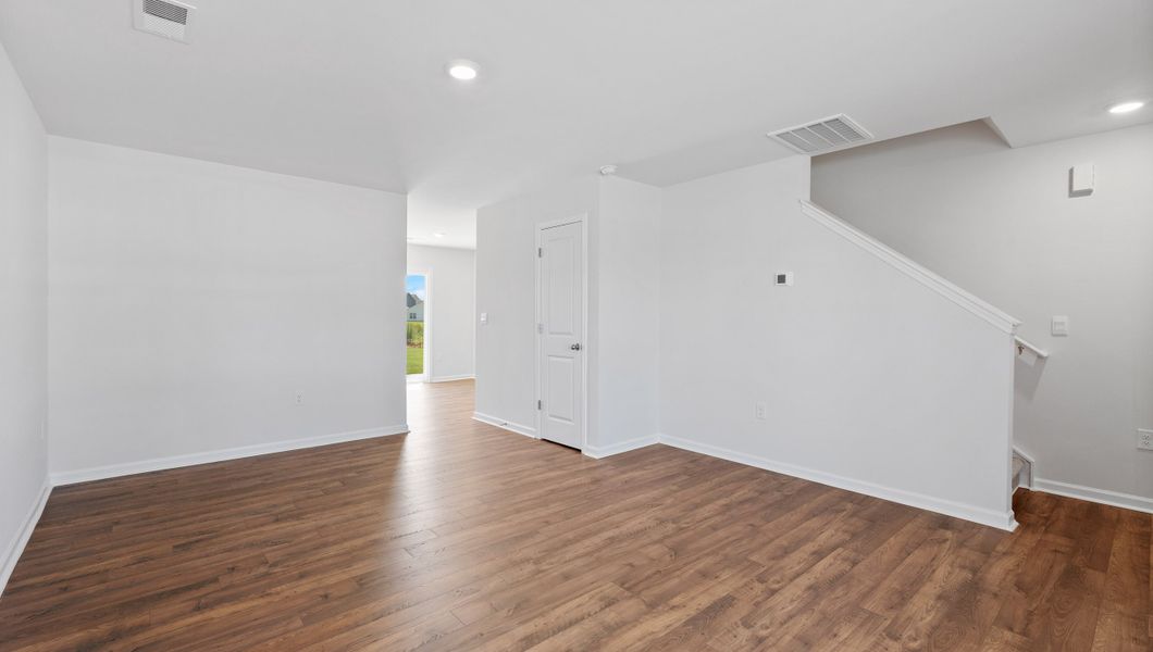 Representative unfurnished interior of a home built from the RACHEL by D.R. Horton in Cedar Gap, Fountain Inn (Image 9). Representative unfurnished interior of a home built from the RACHEL by D.R. Horton in Cedar Gap, Fountain Inn (Image 9).