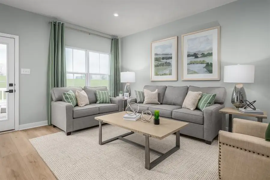 Representative furnished interior of a home built from the Caroline by Ryan Homes in Afton Arbors, Charlotte (Image 14).