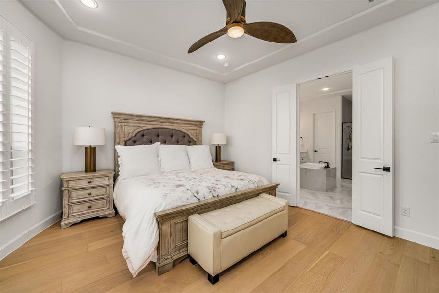 Furnished interior view inside a new home in Fields 50', Frisco (Image 6).