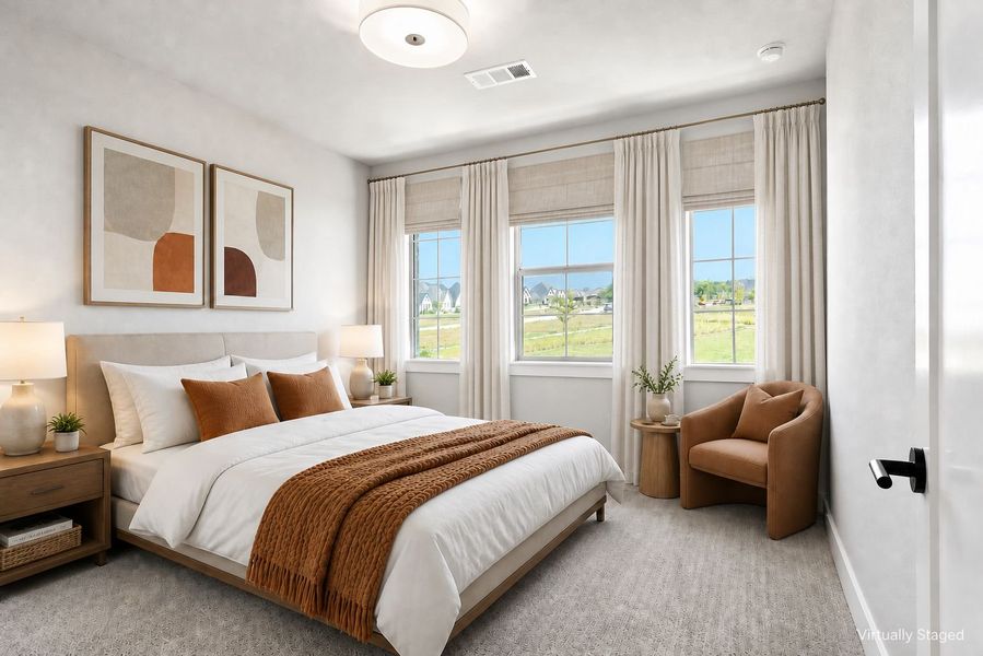 Furnished interior view inside a new home in The Tribute, The Colony (Image 28).