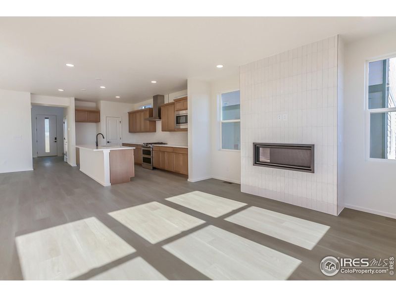 LIVING ROOM AND KITCHEN