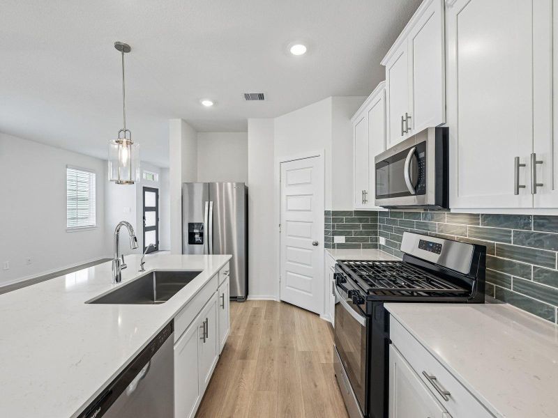 Furnished interior view inside a new home in Pinewood Trails - City Series, Atascocita (Image 14).