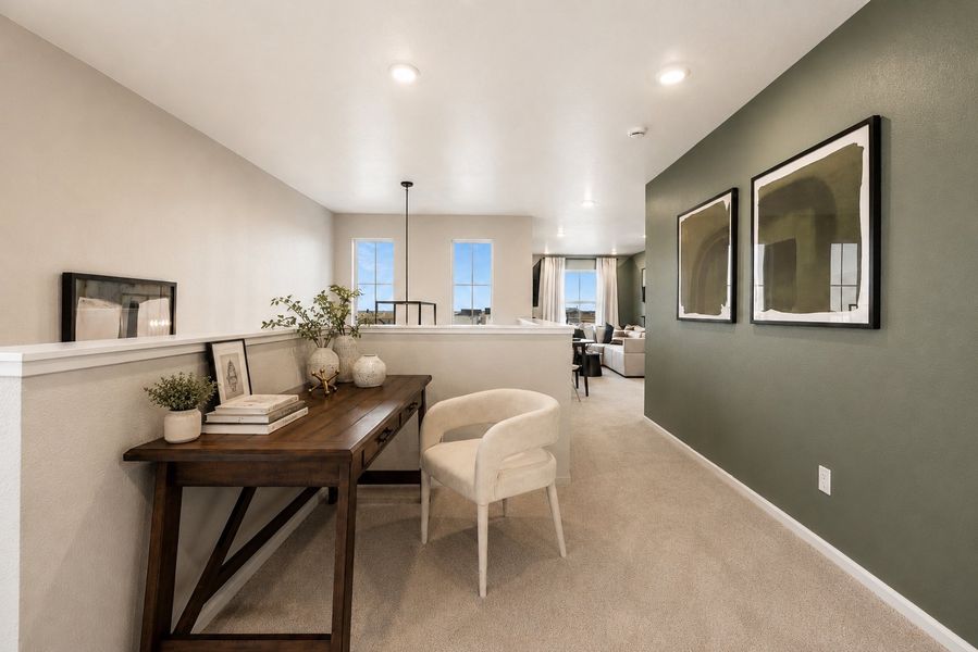 Representative furnished interior of a home built from the Summit by Taylor Morrison in Lake Bluff, Greeley (Image 14). Representative furnished interior of a home built from the Summit by Taylor Morrison in Lake Bluff, Greeley (Image 14).