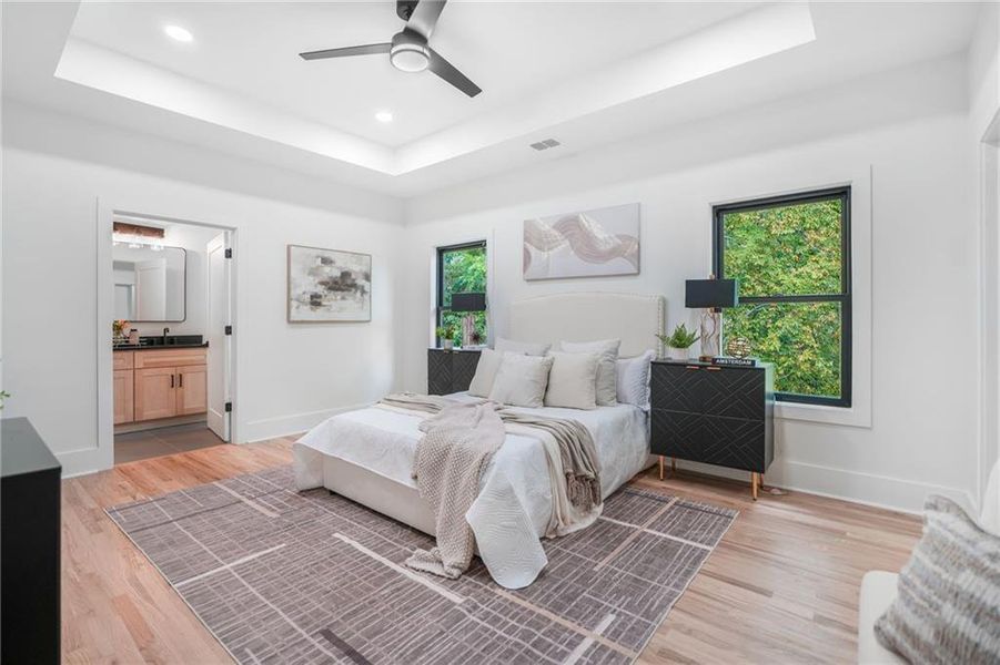 Furnished interior view inside a new home in , Atlanta (Image 8).