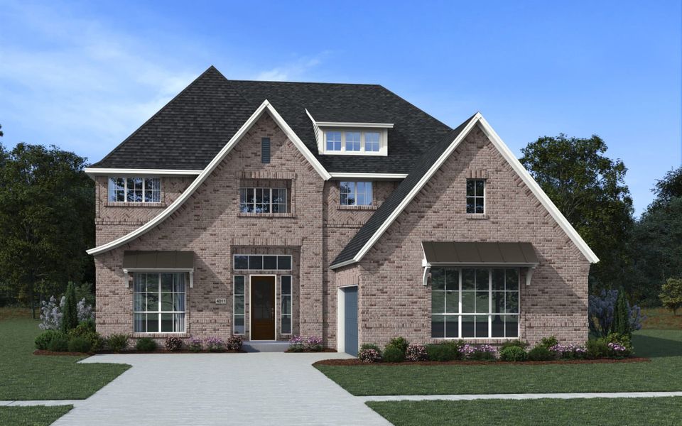 Representative exterior photo of a completed home built from the Lakewood 60/65’s by Chesmar Homes in Prominence – Now Selling, San Antonio, TX (Image 4).