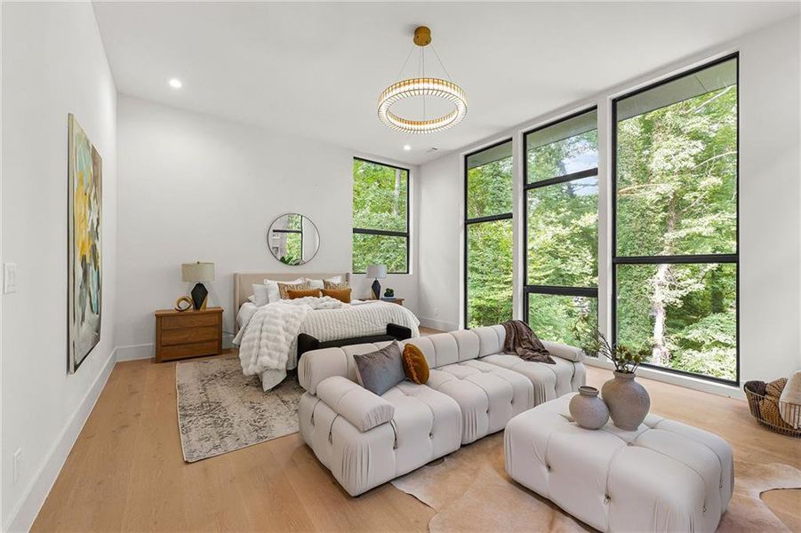 Furnished interior view inside a new home in , Atlanta (Image 18).