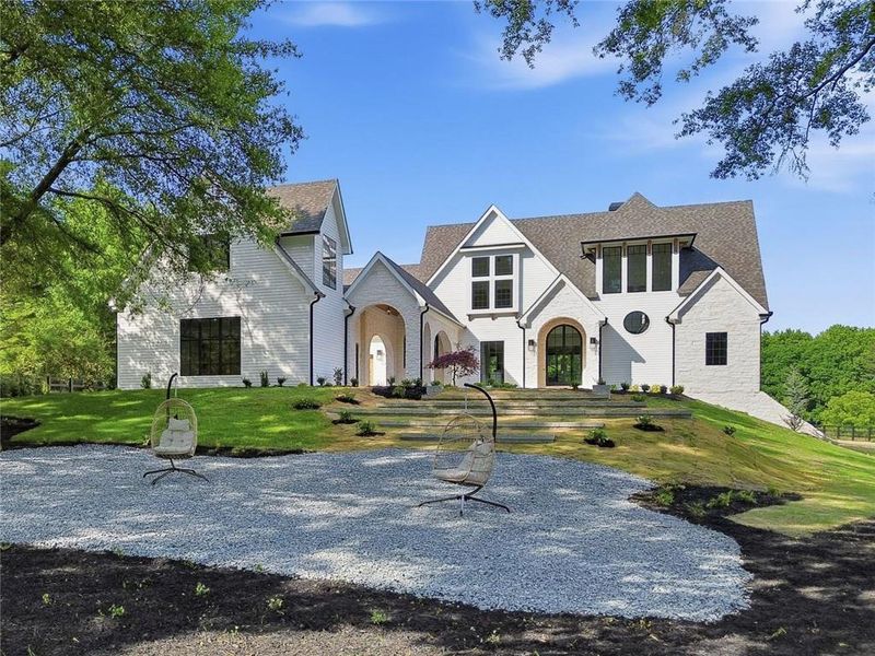 Front exterior of a new home in , Canton, GA, highlighting curb appeal (Image 30).