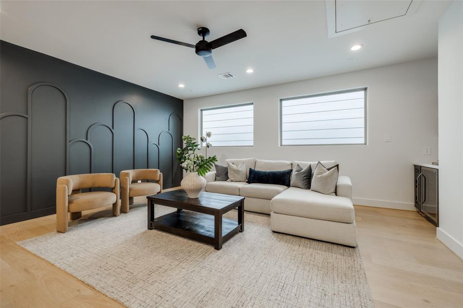 Furnished interior view inside a new home in , Houston (Image 15).