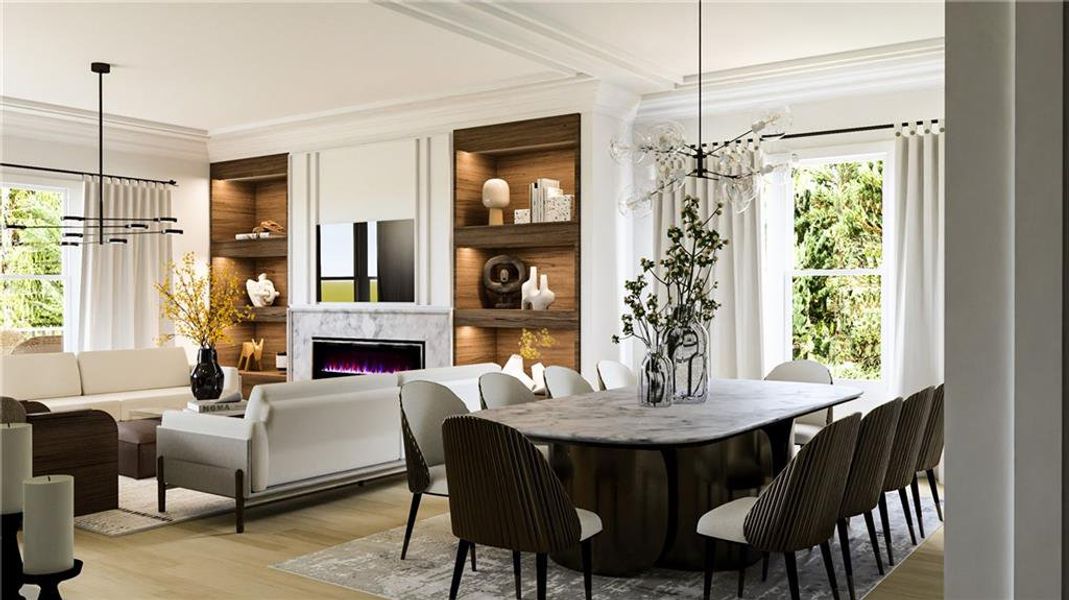 Furnished interior view inside a new home in , Milton (Image 7). Furnished interior view inside a new home in , Milton (Image 7).