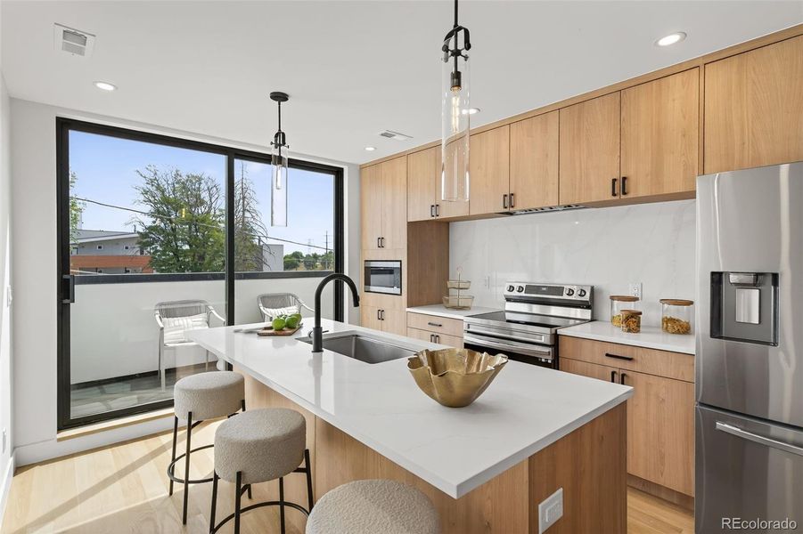 Furnished interior view inside a new home in , Denver (Image 21).