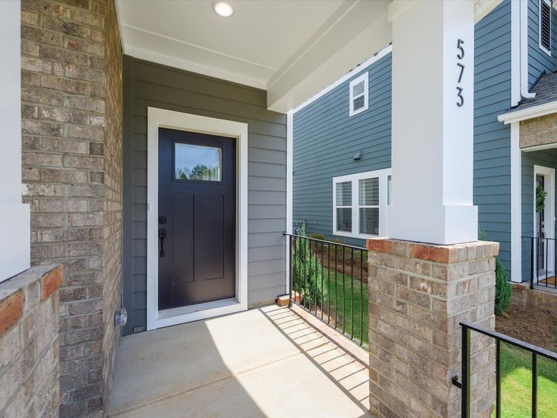 Exterior details and patio area of a home in Hardy Pond Townhomes, Rock Hill (Image 4). Exterior details and patio area of a home in Hardy Pond Townhomes, Rock Hill (Image 4).