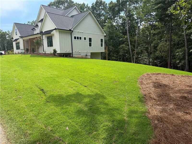 Exterior details and patio area of a home in , Flowery Branch (Image 6).