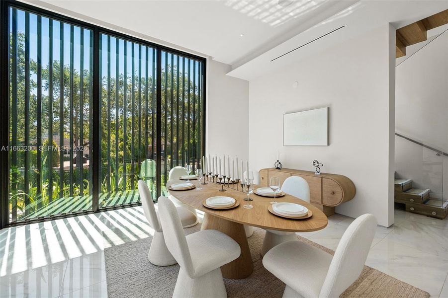 Furnished interior view inside a new home in , Miami Beach (Image 13). Furnished interior view inside a new home in , Miami Beach (Image 13).