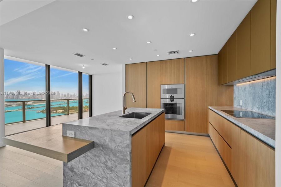 Furnished interior view inside a new home in , Miami Beach (Image 35).