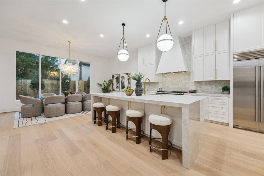 Furnished interior view inside a new home in , West University Place (Image 7).