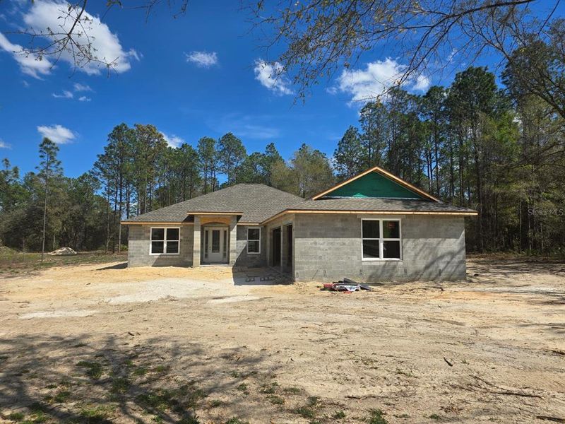 In-progress construction of a new home in , Dunnellon, FL (Image 46).