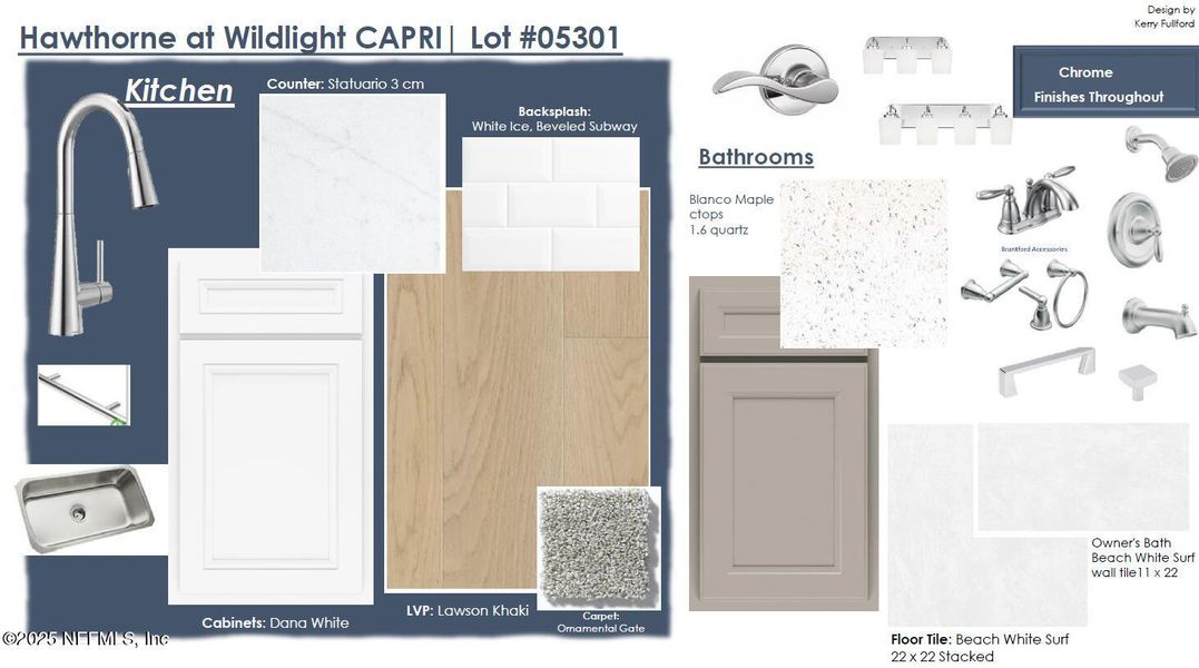 Sample of building materials used in homes in Hawthorn Park at Wildlight, Yulee (Image 24).