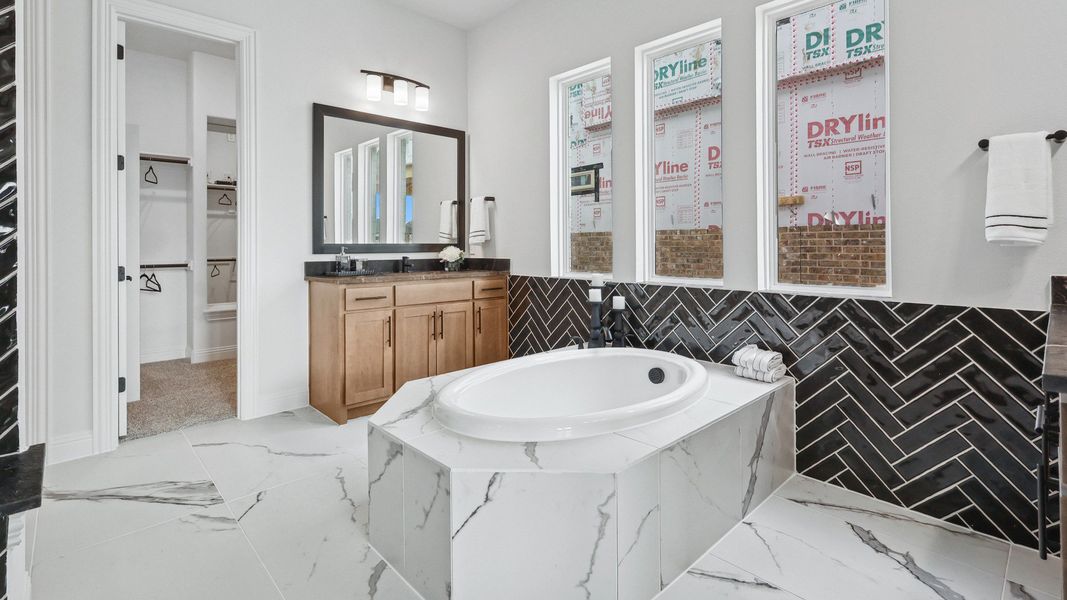 Representative furnished interior of a home built from the Cornell by DRB Homes in Green Meadows Classic, Celina (Image 19).