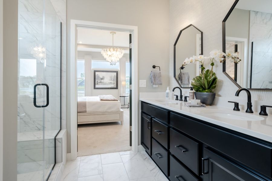 Representative furnished interior of a home built from the Amelia by Fischer Homes in Easton Park, Dallas (Image 58).