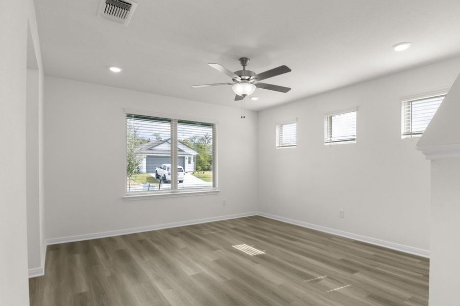 Representative unfurnished interior of a home built from the Pecan by Pacesetter Homes in Blanco Vista, San Marcos (Image 27).