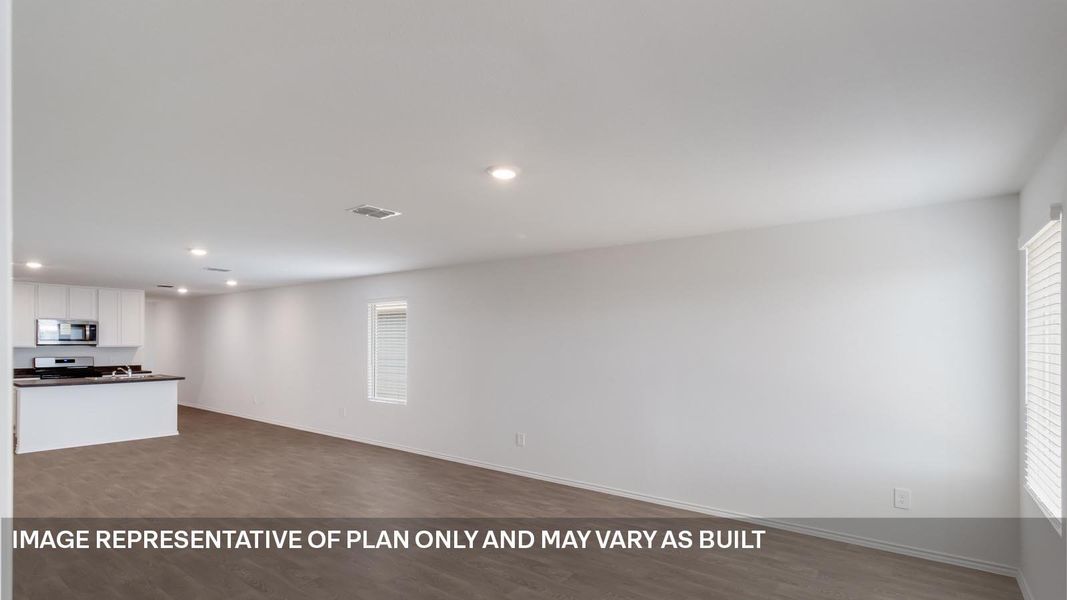 Representative unfurnished interior of a home built from the The Estero by D.R. Horton in Marigold, Kyle (Image 11).