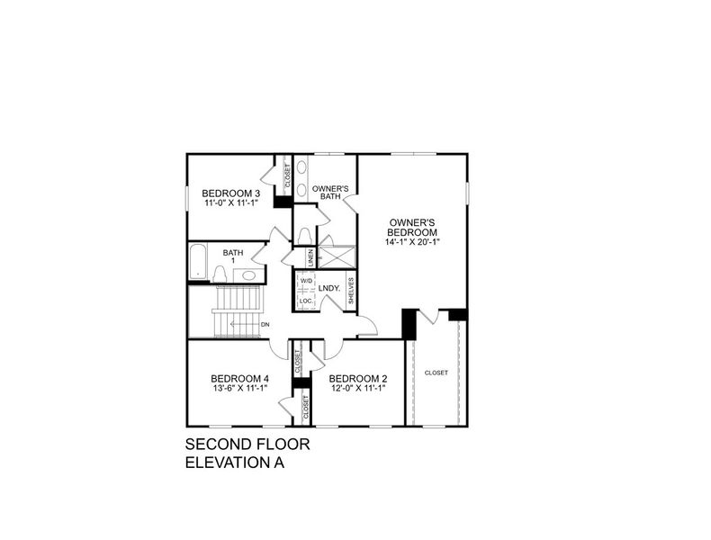 2D floor plan layout for the Columbia by Ryan Homes in Gates Run, Gates, NC (Image 3). 2D floor plan layout for the Columbia by Ryan Homes in Gates Run, Gates, NC (Image 3).