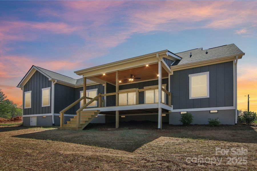 Exterior details and patio area of a home in , Hendersonville (Image 19).