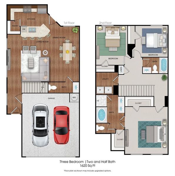 Floorplan shown may include upgraded features.