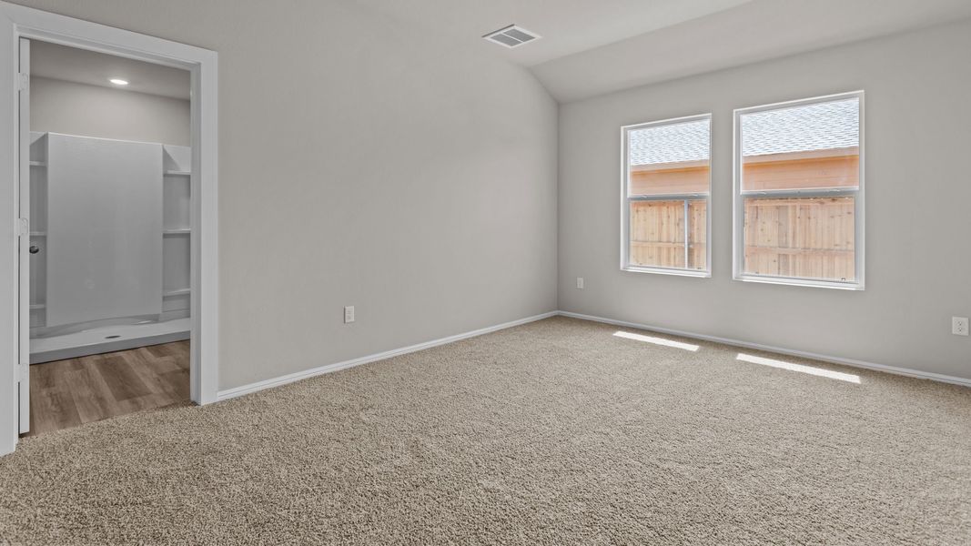 Representative unfurnished interior of a home built from the ZAVALLA by D.R. Horton in Hampton Hills, Abilene (Image 13). Representative unfurnished interior of a home built from the ZAVALLA by D.R. Horton in Hampton Hills, Abilene (Image 13).