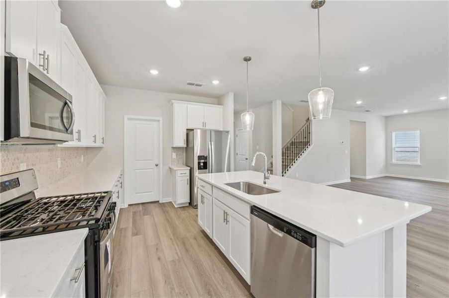 Furnished interior view inside a new home in Preserve at Mountain Creek, Pendergrass (Image 15). Furnished interior view inside a new home in Preserve at Mountain Creek, Pendergrass (Image 15).