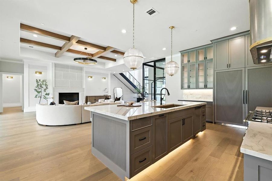 Furnished interior view inside a new home in , Bartonville (Image 33).