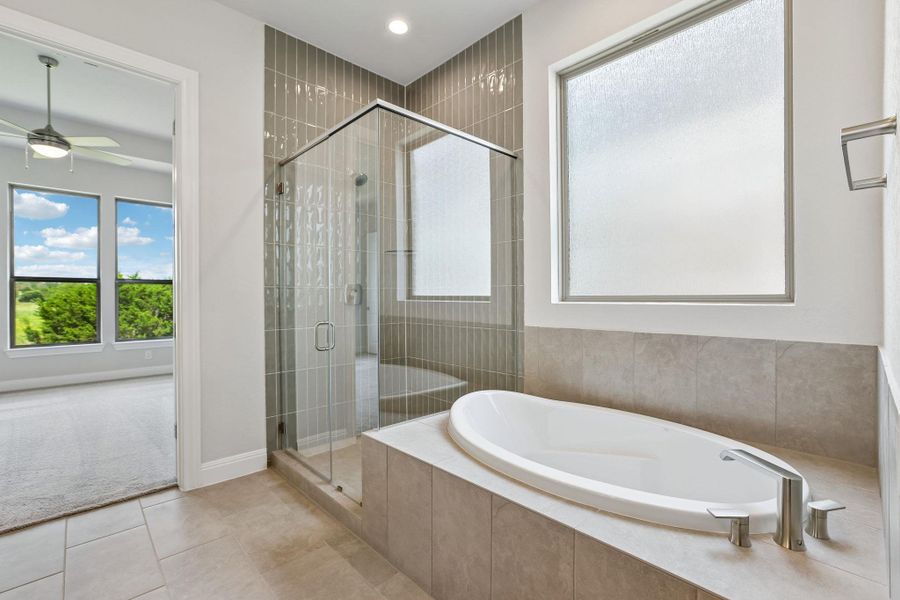Furnished interior view inside a new home in 6 Creeks, Kyle (Image 8). Furnished interior view inside a new home in 6 Creeks, Kyle (Image 8).