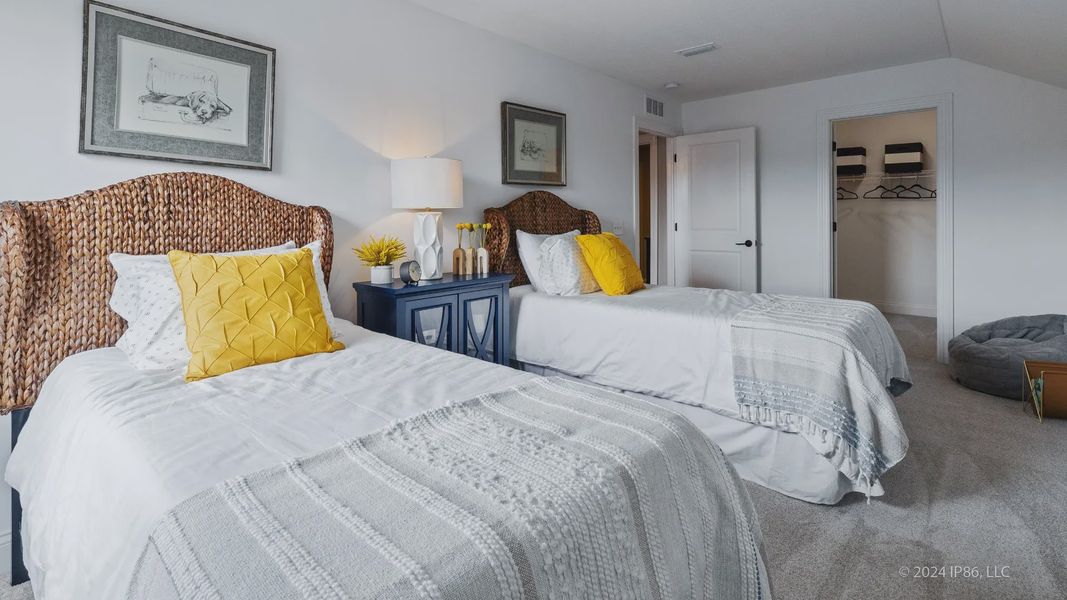 Representative furnished interior of a home built from the Cambridge by Epcon Communities in The Courtyards at Oak Grove, Durham (Image 33).