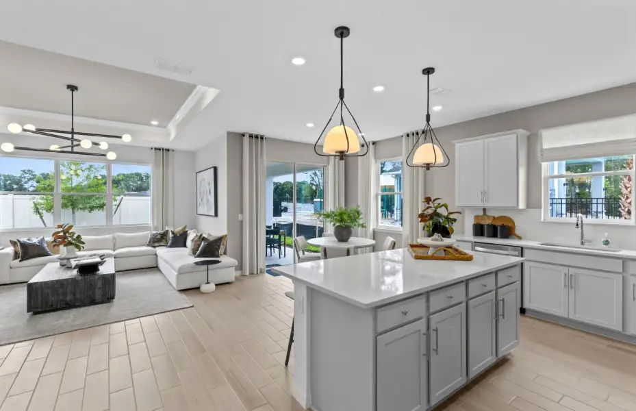 Furnished interior view inside a new home in Canopy Preserve, Deland (Image 8). Furnished interior view inside a new home in Canopy Preserve, Deland (Image 8).