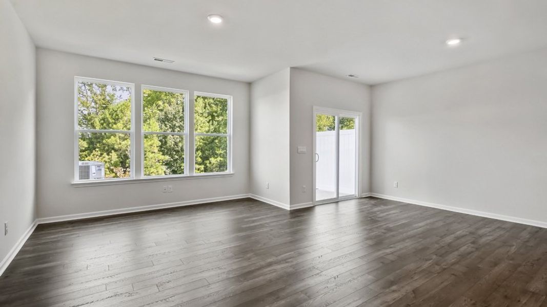 Spacious, unfurnished interior of a new home in The Gables at Edinborough Townes, Gibsonville (Image 13).