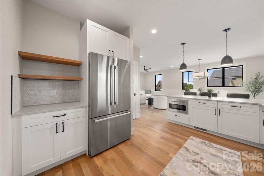 Open Shelving and Coffee Bar potential