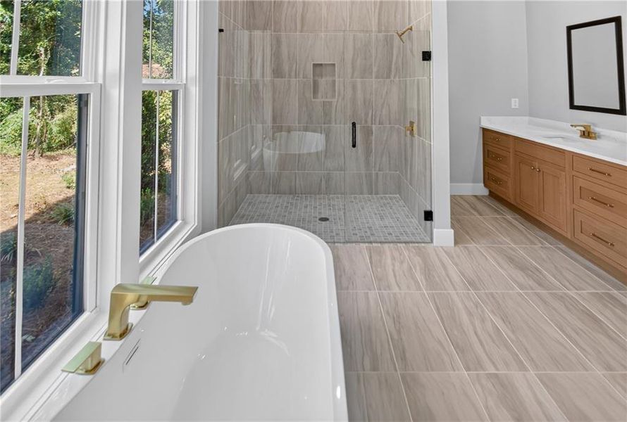 Furnished interior view inside a new home in , Stone Mountain (Image 19).