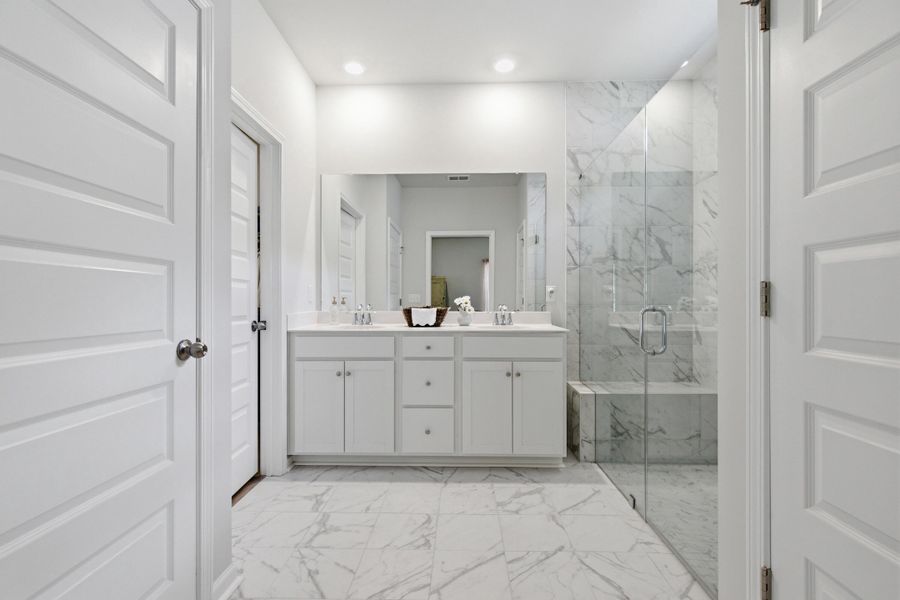 Furnished interior view inside a new home in Horizons at Summers Corner | 55+, Summerville (Image 33).