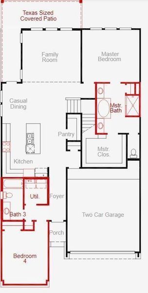 2D floor plan layout of this home in , Georgetown, TX (Image 5). 2D floor plan layout of this home in , Georgetown, TX (Image 5).