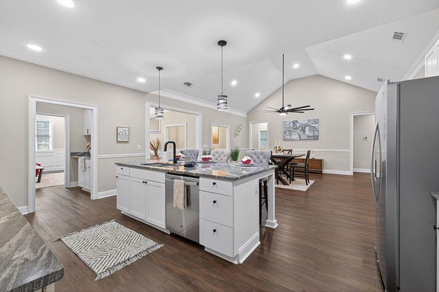 Furnished interior view inside a new home in , Oxford (Image 11).