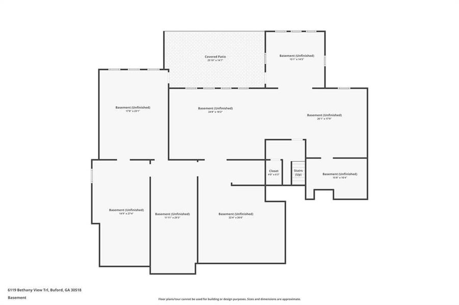 2D floor plan layout of this home in , Buford, GA (Image 6). 2D floor plan layout of this home in , Buford, GA (Image 6).